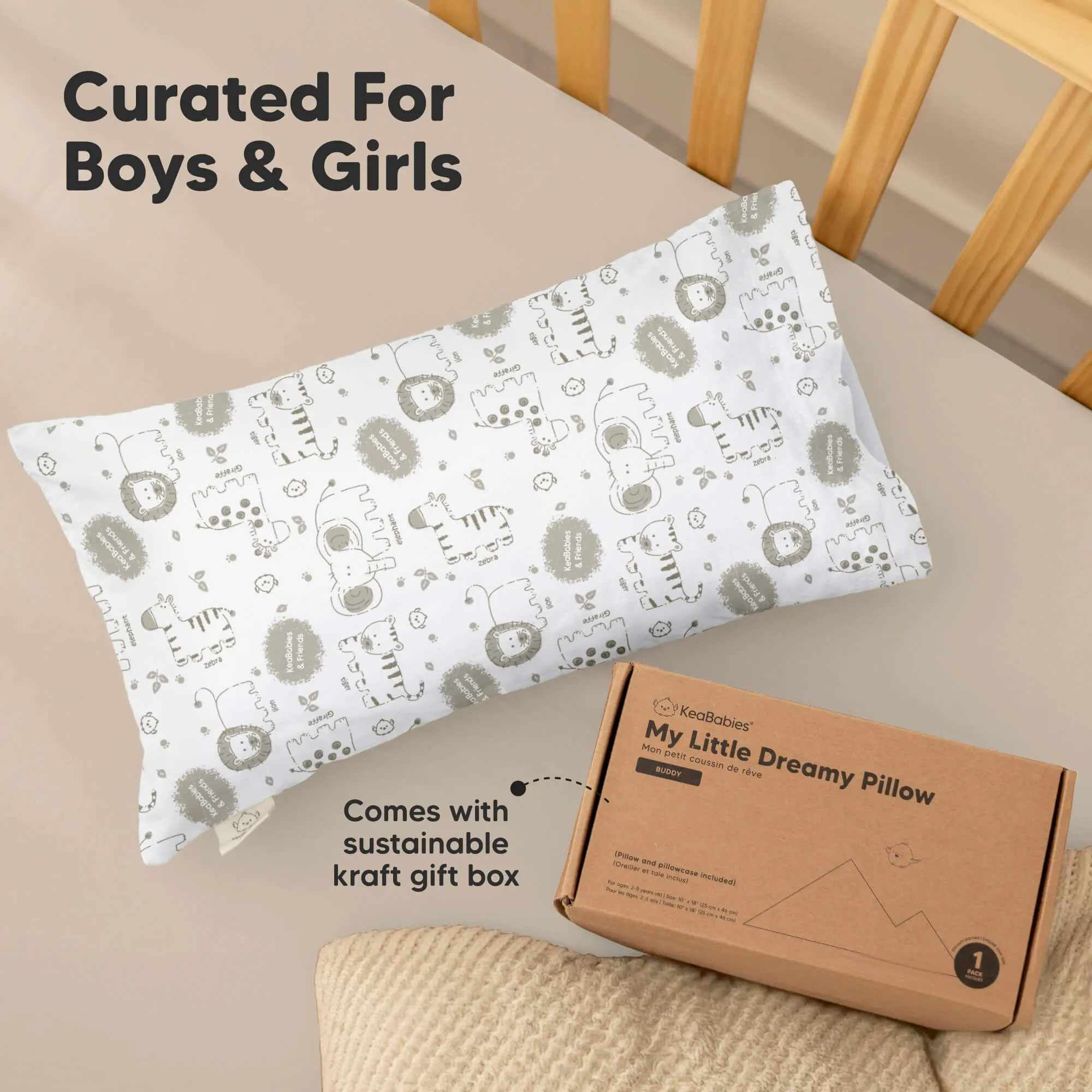 Buddy Toddler Pillow (KeaSafari)