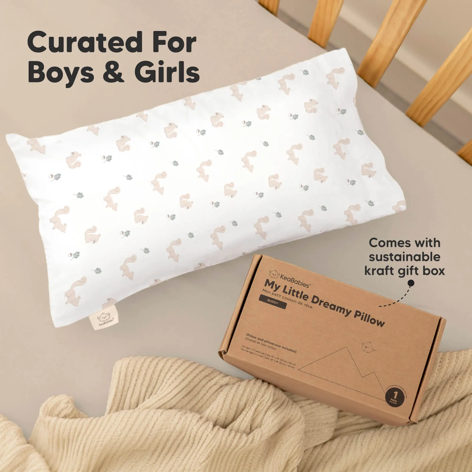 Buddy Toddler Pillow (Nibbles)