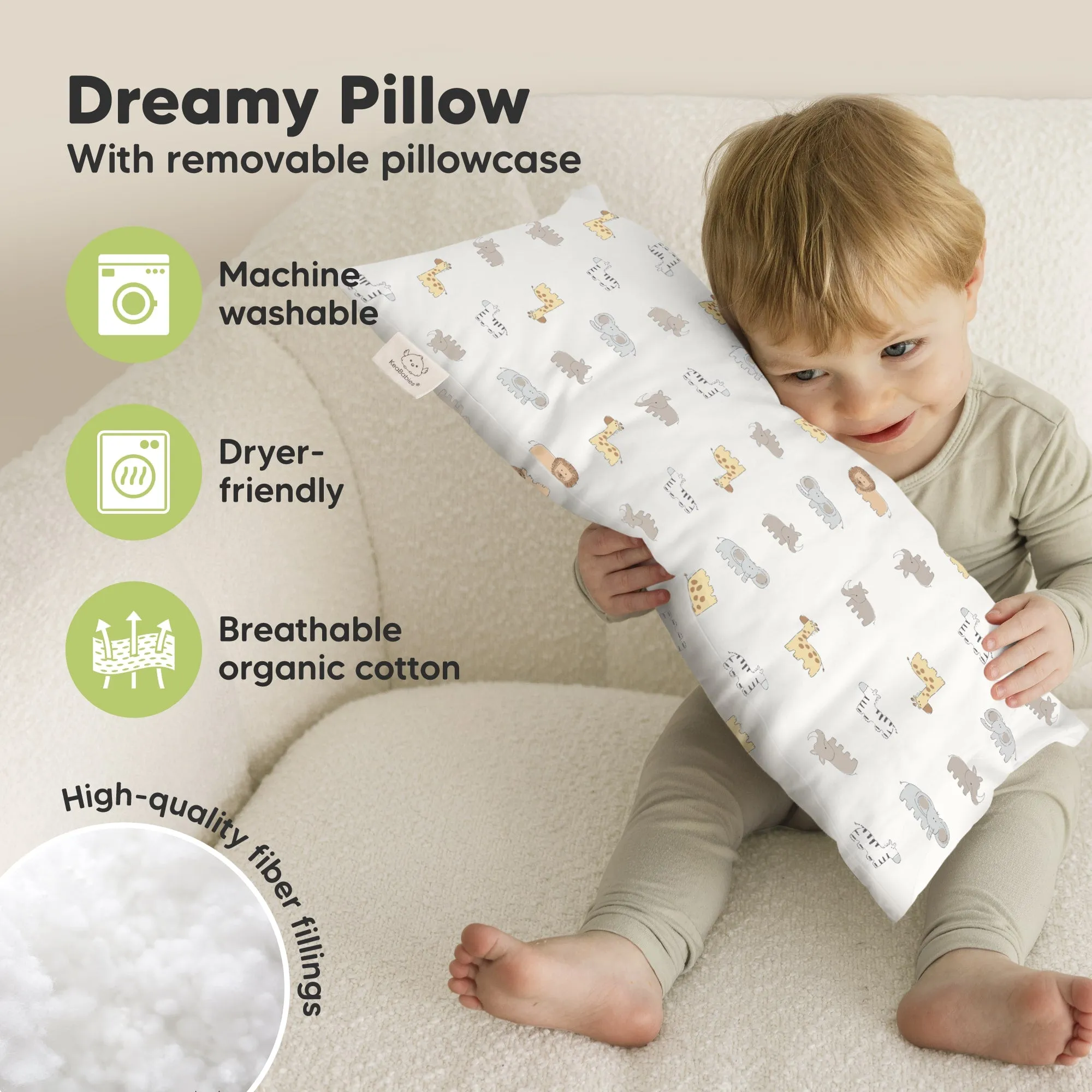 Buddy Toddler Pillow (Safari Echo)