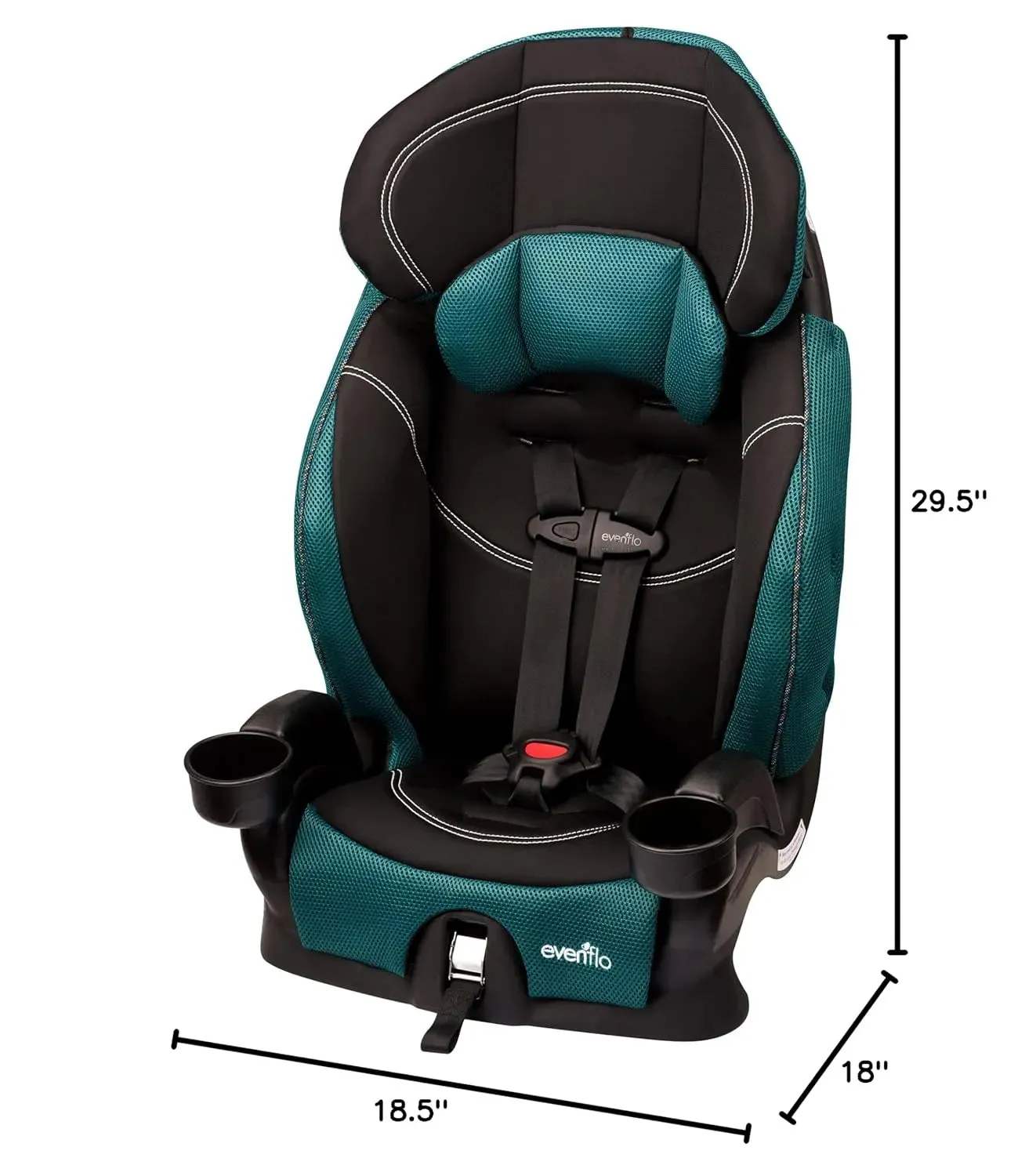 Chase Lx Harnessed Booster Car Seat - Teal