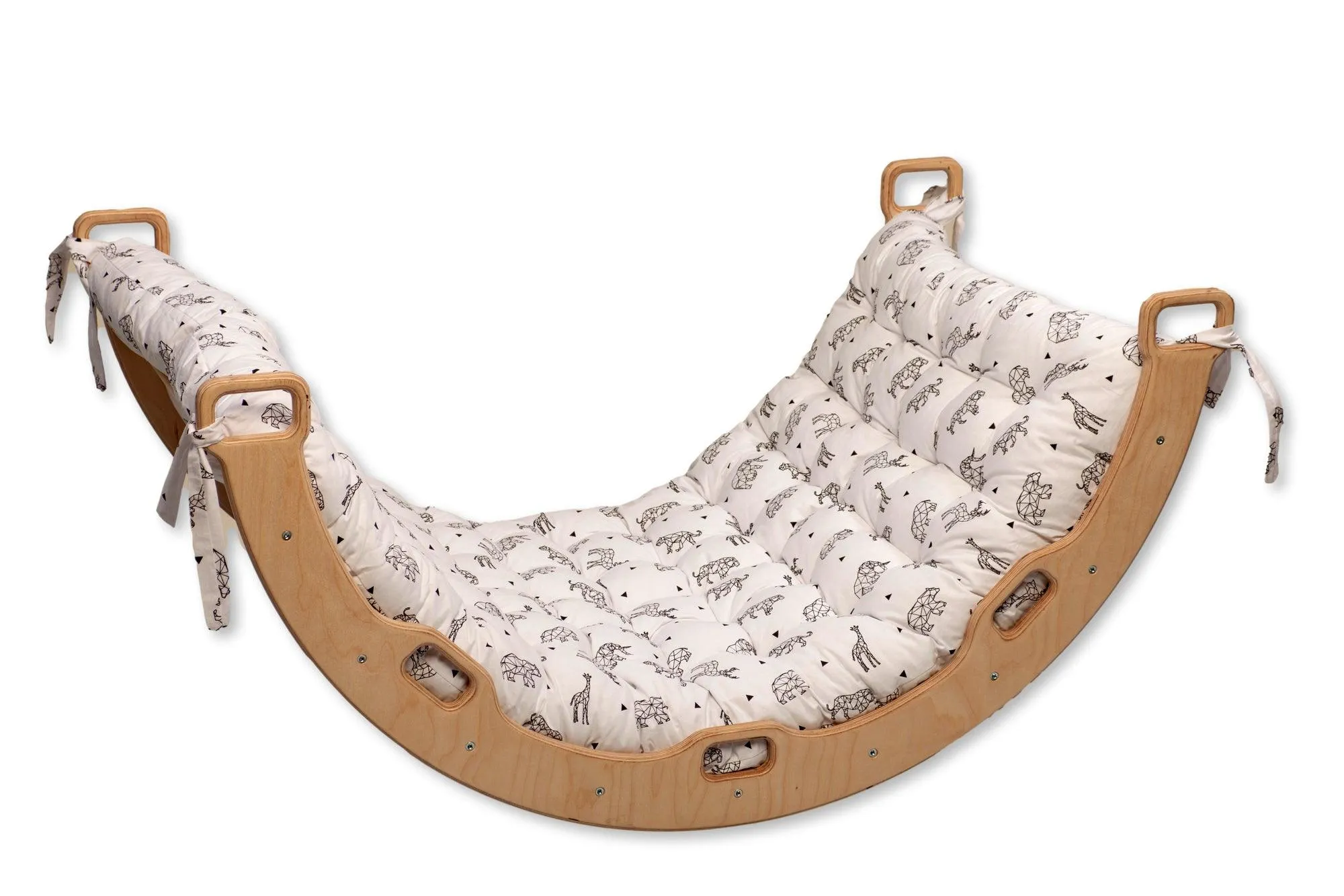 Climbing Arch Rocker With Origami Pillow | Montessori Play Set