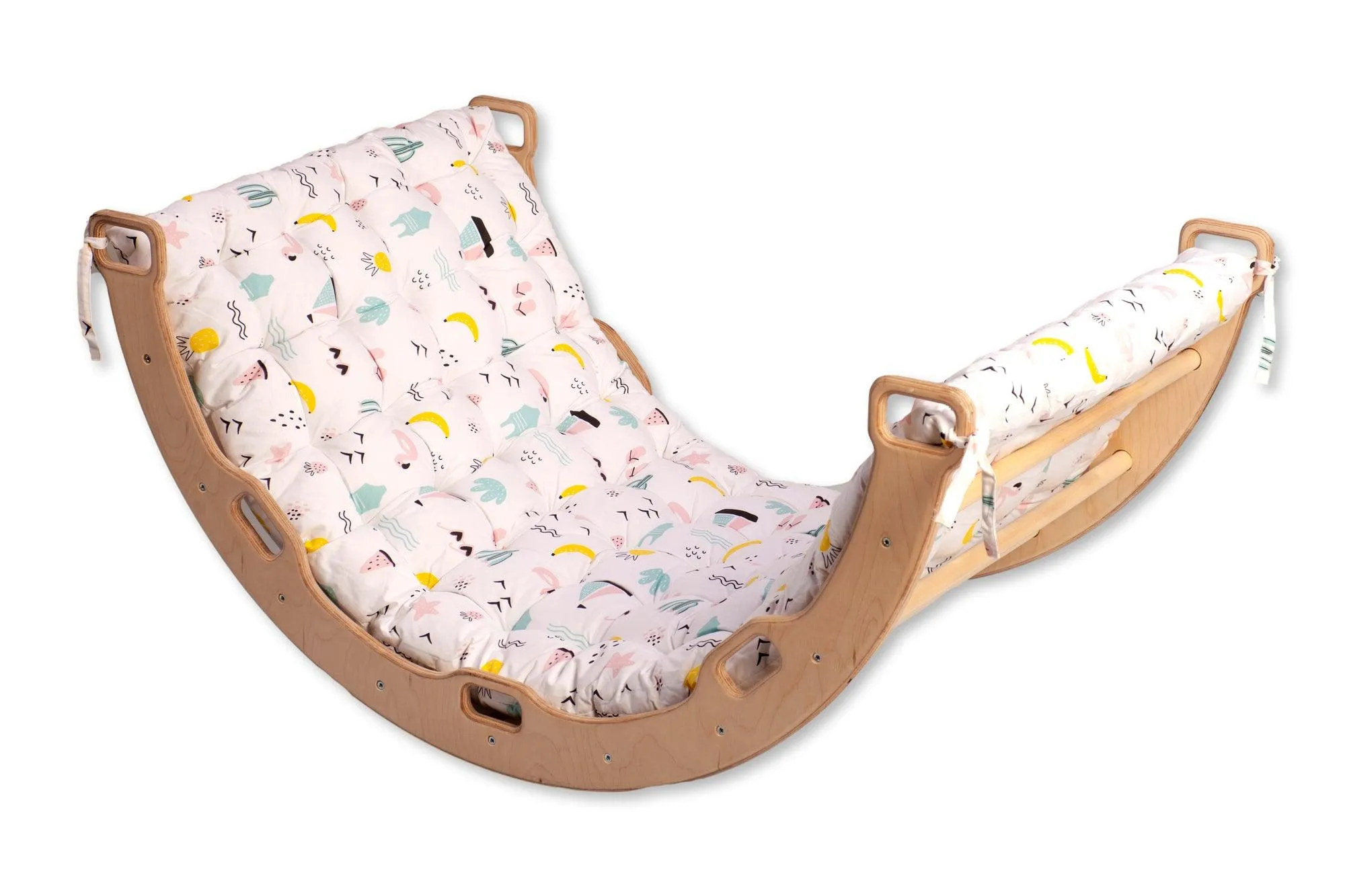 Climbing Arch With Flamingo Pillow | Montessori Play Set