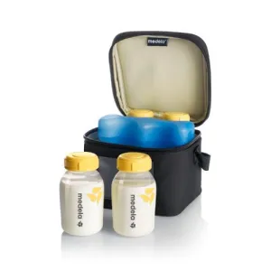 Cooler Bag with 4 Breastmilk bottles 150ml