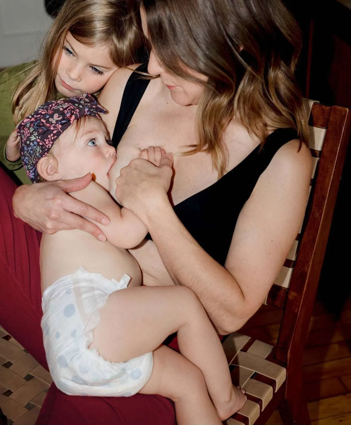 Cross-Front Pull-Over Nursing & Maternity Bralette - Solids