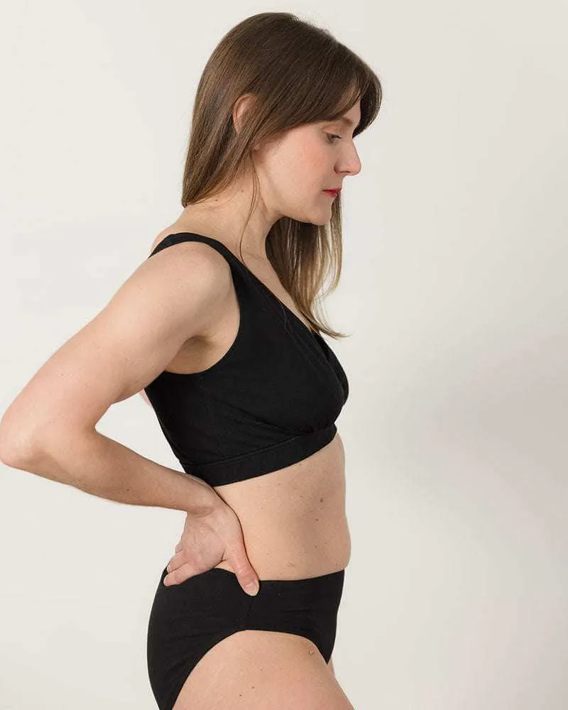 Cross-Front Pull-Over Nursing & Maternity Bralette - Solids