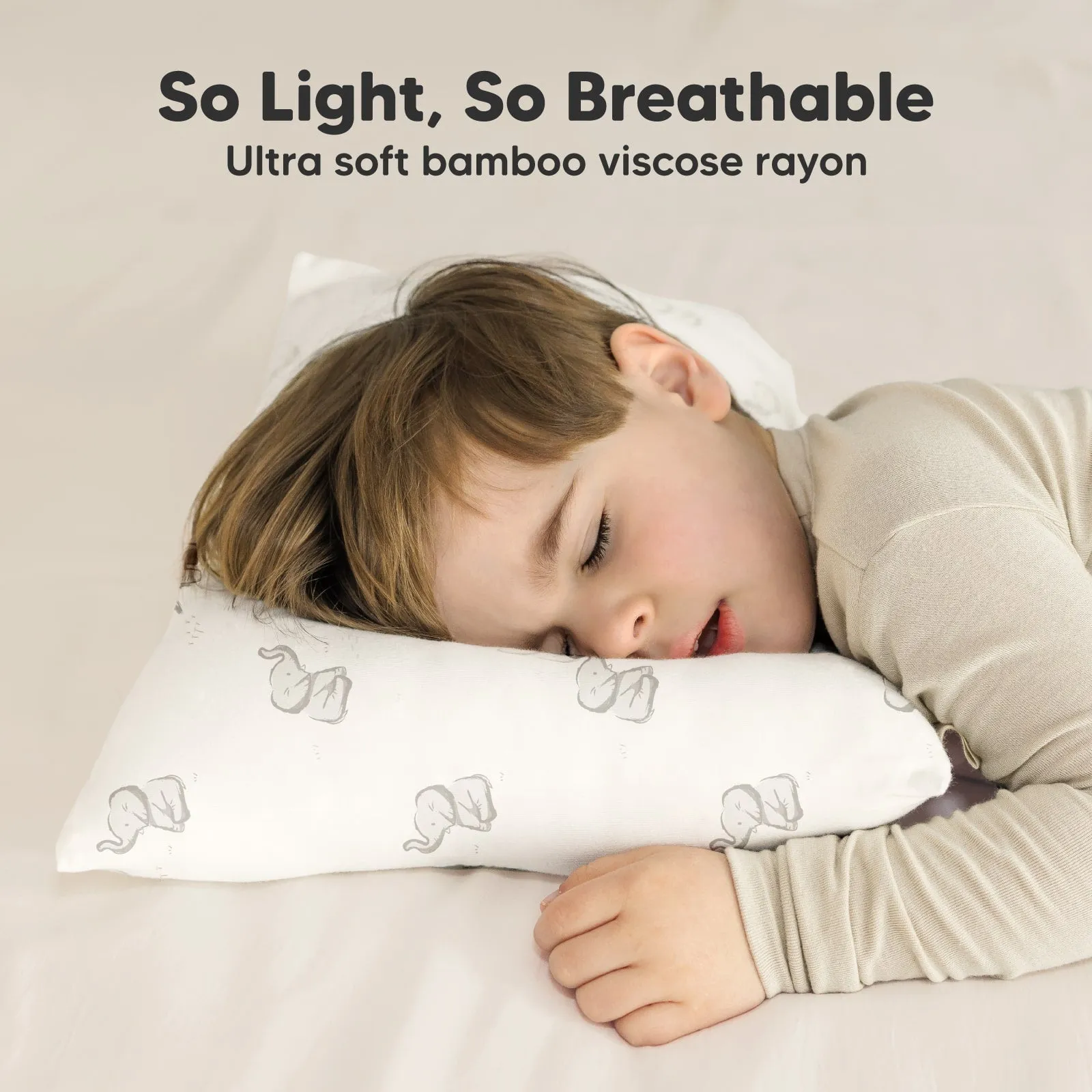 Cuddly Toddler Pillow with Pillowcase (Elly)