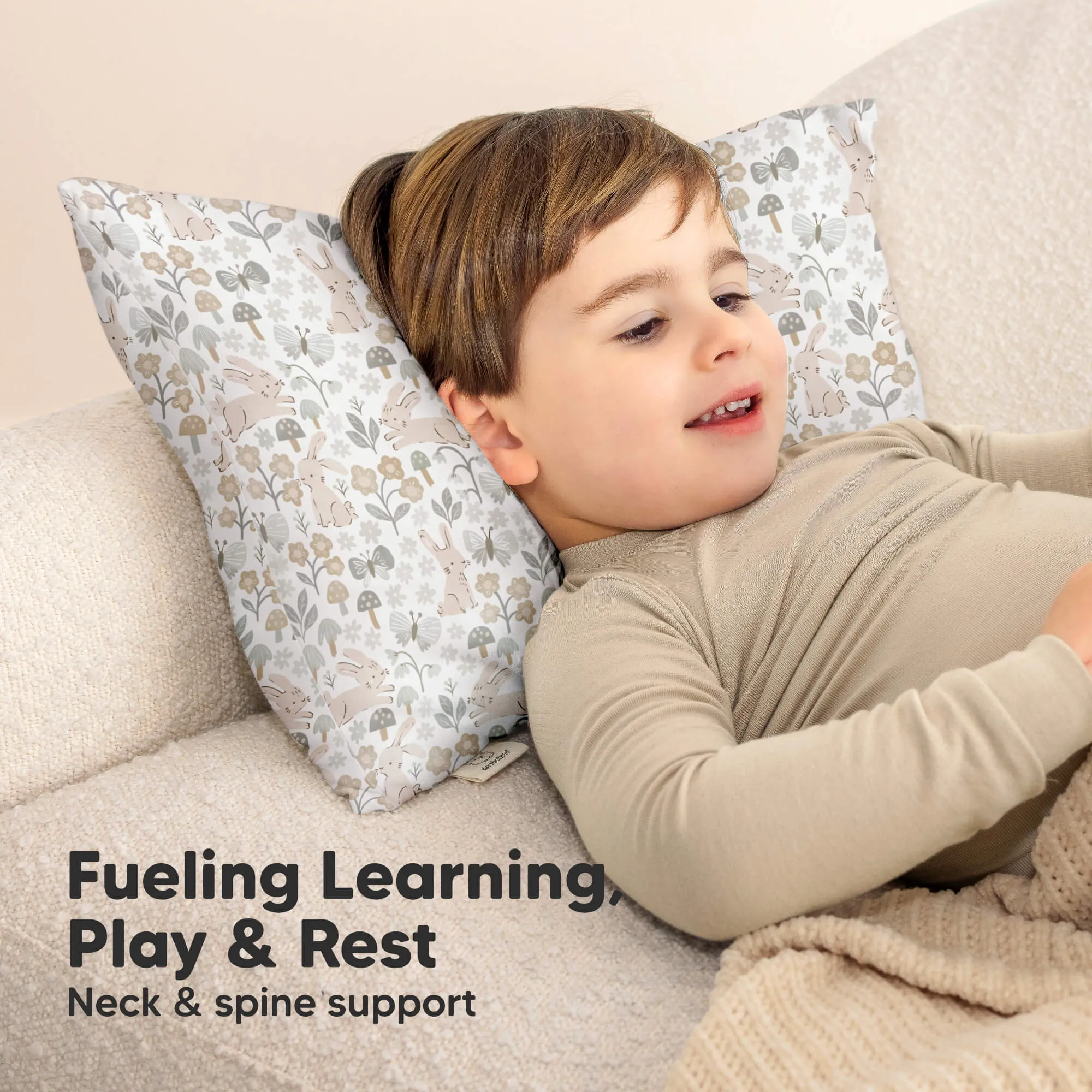 Cuddly Toddler Pillow with Pillowcase (Prairie)