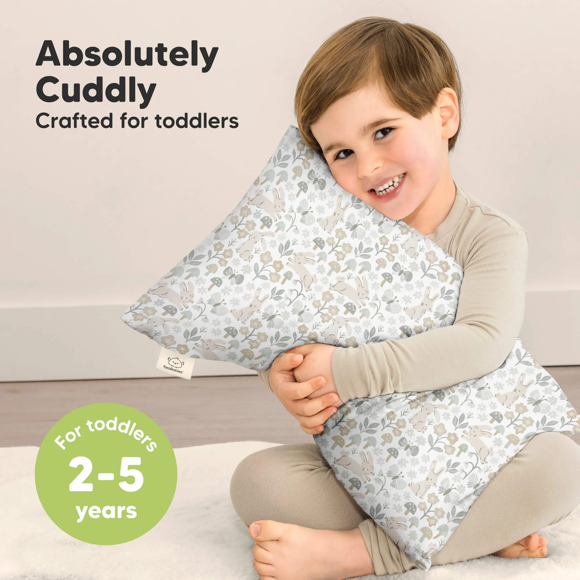 Cuddly Toddler Pillow with Pillowcase (Prairie)