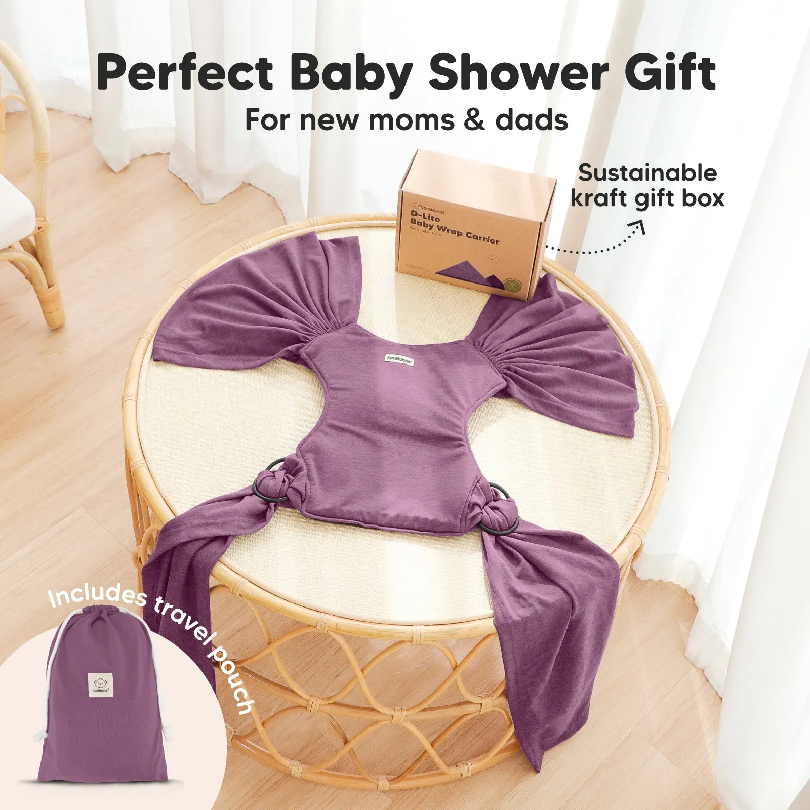 D-Lite Wrap Carrier (Dark Mauve)