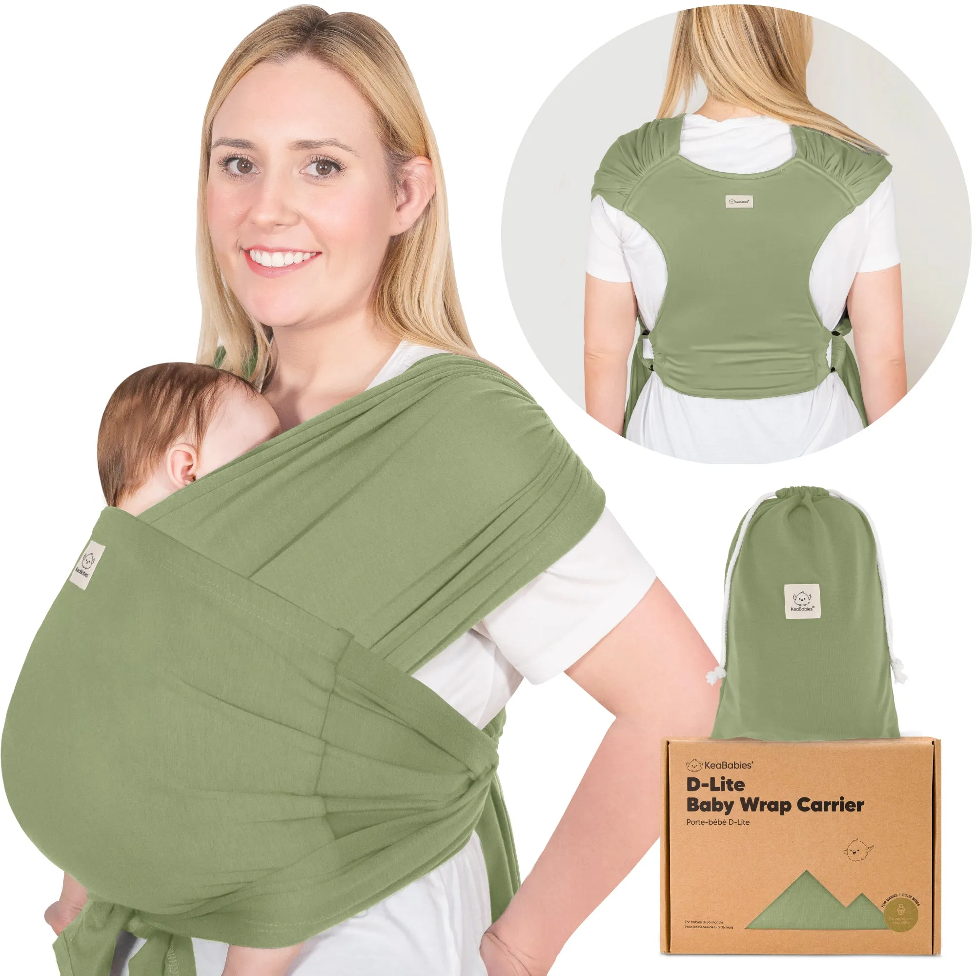 D-Lite Wrap Carrier (Dusty Olive)