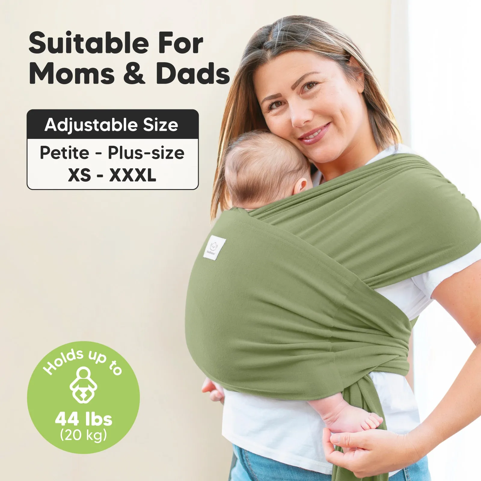 D-Lite Wrap Carrier (Dusty Olive)