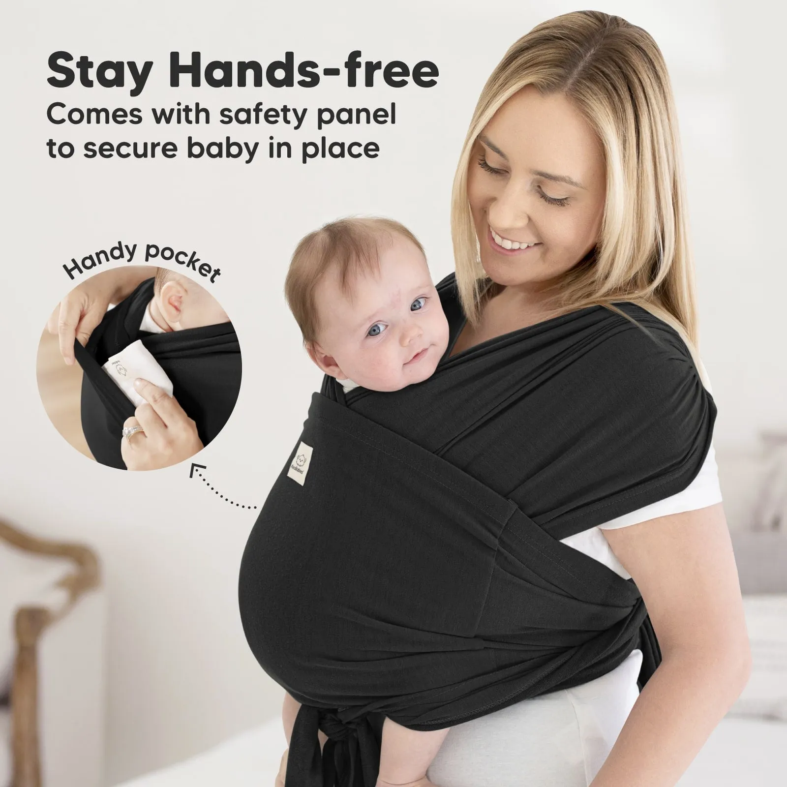 D-Lite Wrap Carrier (Trendy Black)