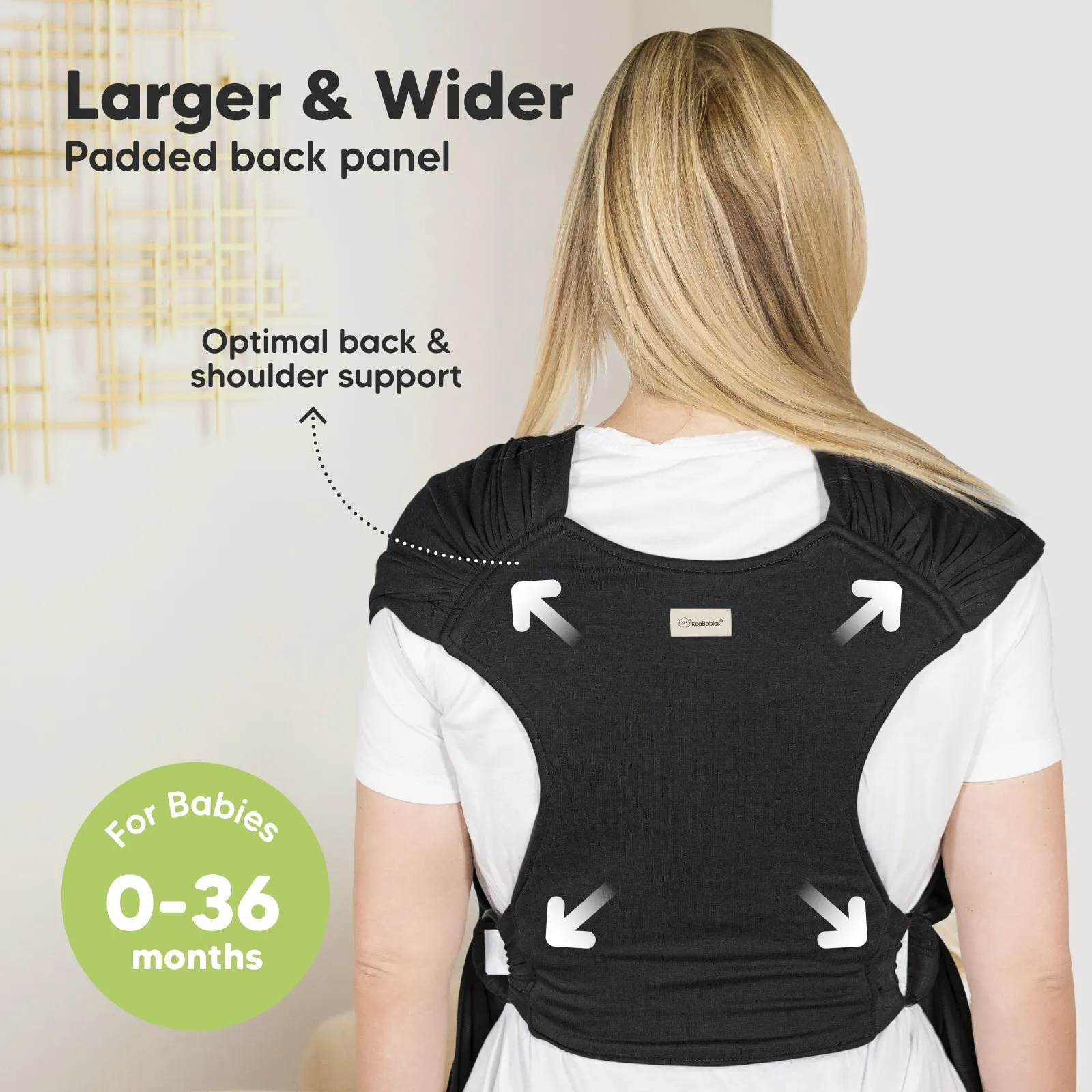 D-Lite Wrap Carrier (Trendy Black)