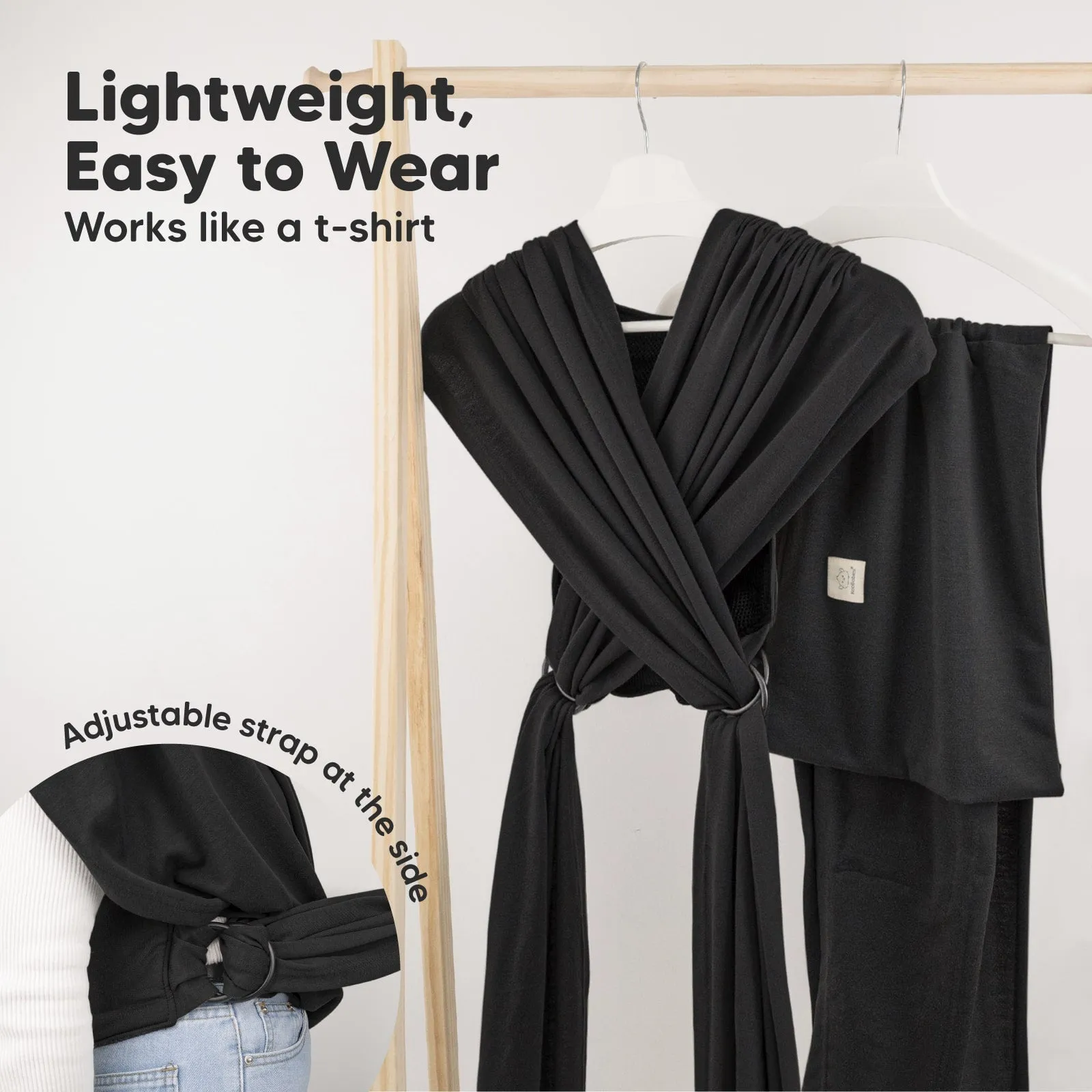 D-Lite Wrap Carrier (Trendy Black)