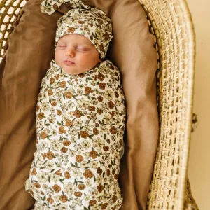Daffodil | Organic Swaddle Blanket & Hat
