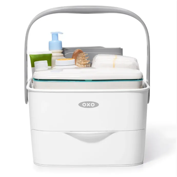 Diaper Caddy with Changing Mat