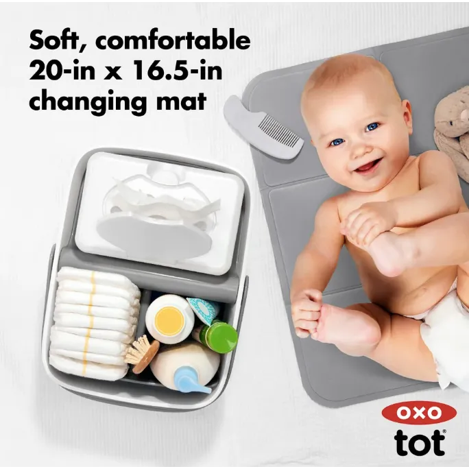 Diaper Caddy with Changing Mat