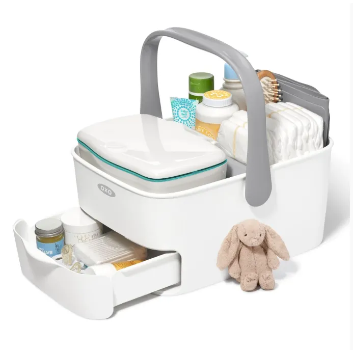 Diaper Caddy with Changing Mat