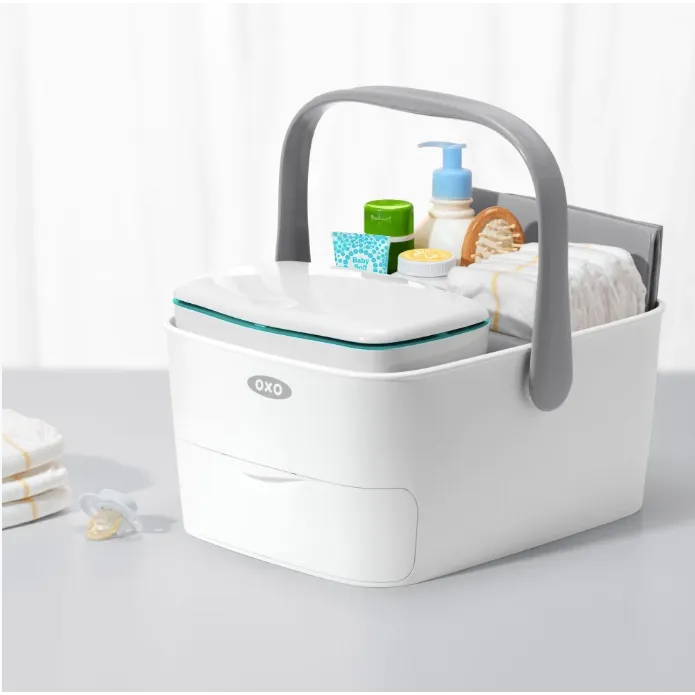 Diaper Caddy with Changing Mat