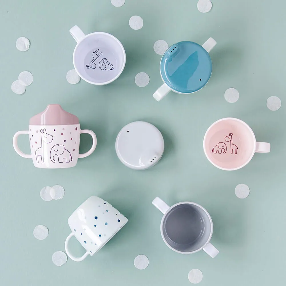 Done By Deer 2 Handle Spout Cup Dreamy Dots
