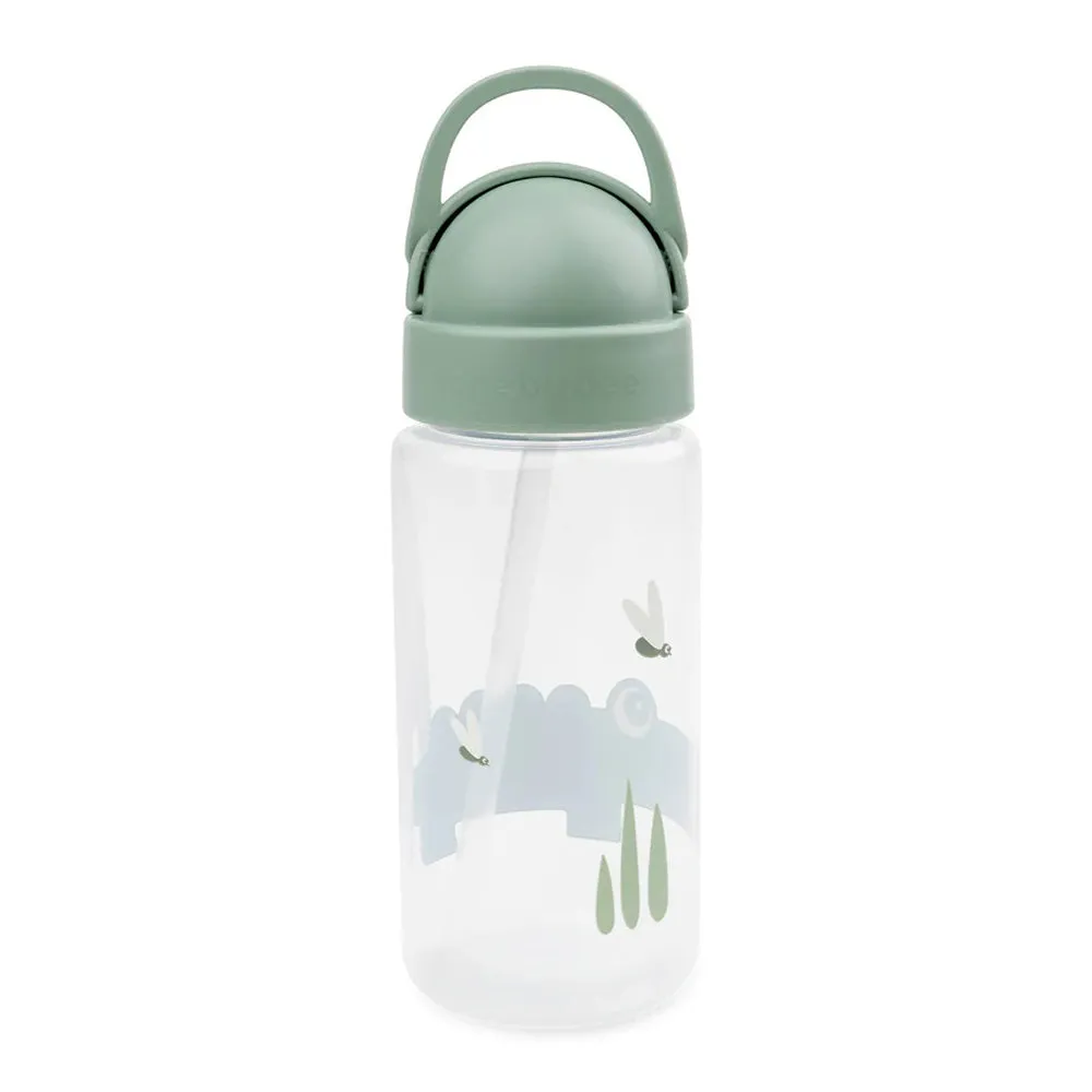 Done By Deer Straw Bottle Croco Green