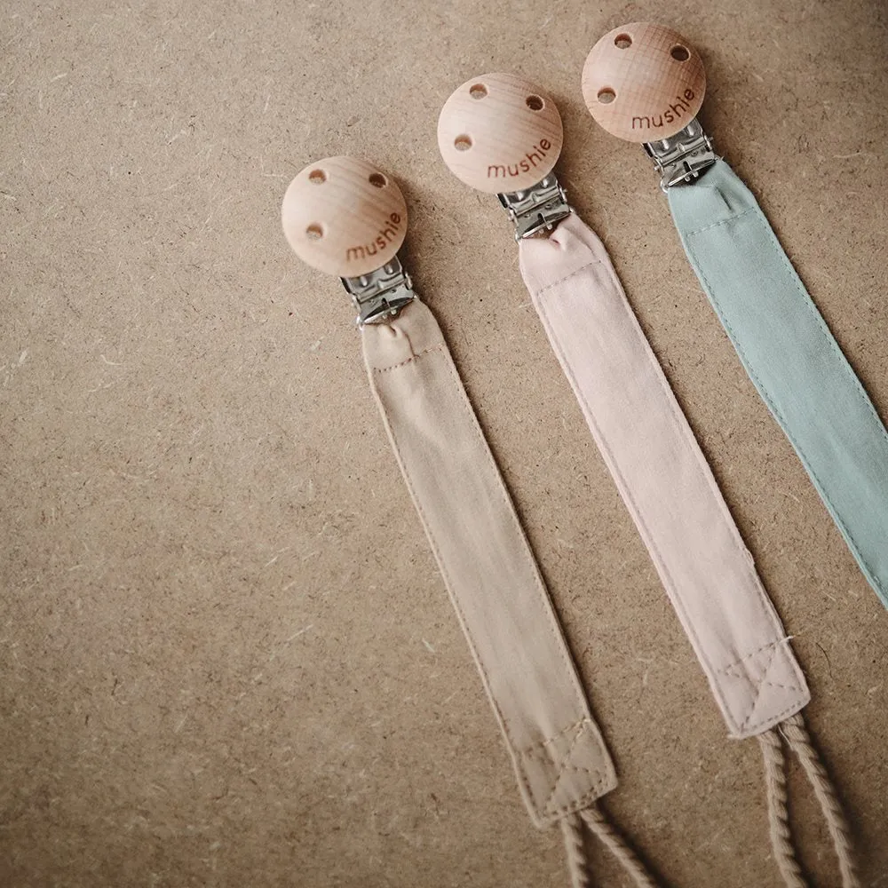 Fabric Pacifier Clips VARIOUS COLOURS