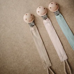 Fabric Pacifier Clips VARIOUS COLOURS