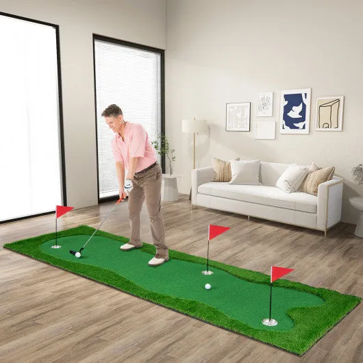 Golf Putting Green With Realistic Artificial Grass Turf-S