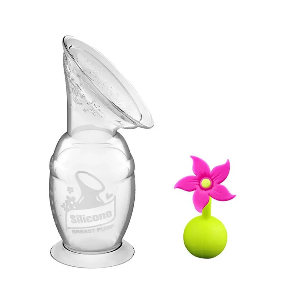 Haakaa Silicone Breast Pump 150ml & Flower Stopper