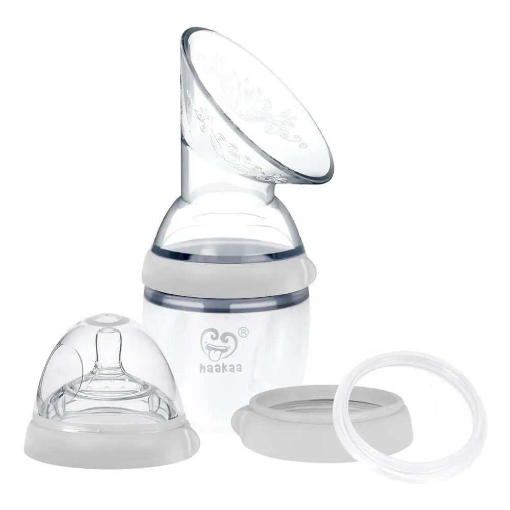 Haakaa Silicone Breast Pump & Bottle Pack
