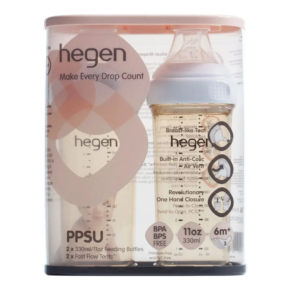 Hegen PCTO 330ml Feeding Bottle PPSU 2pk