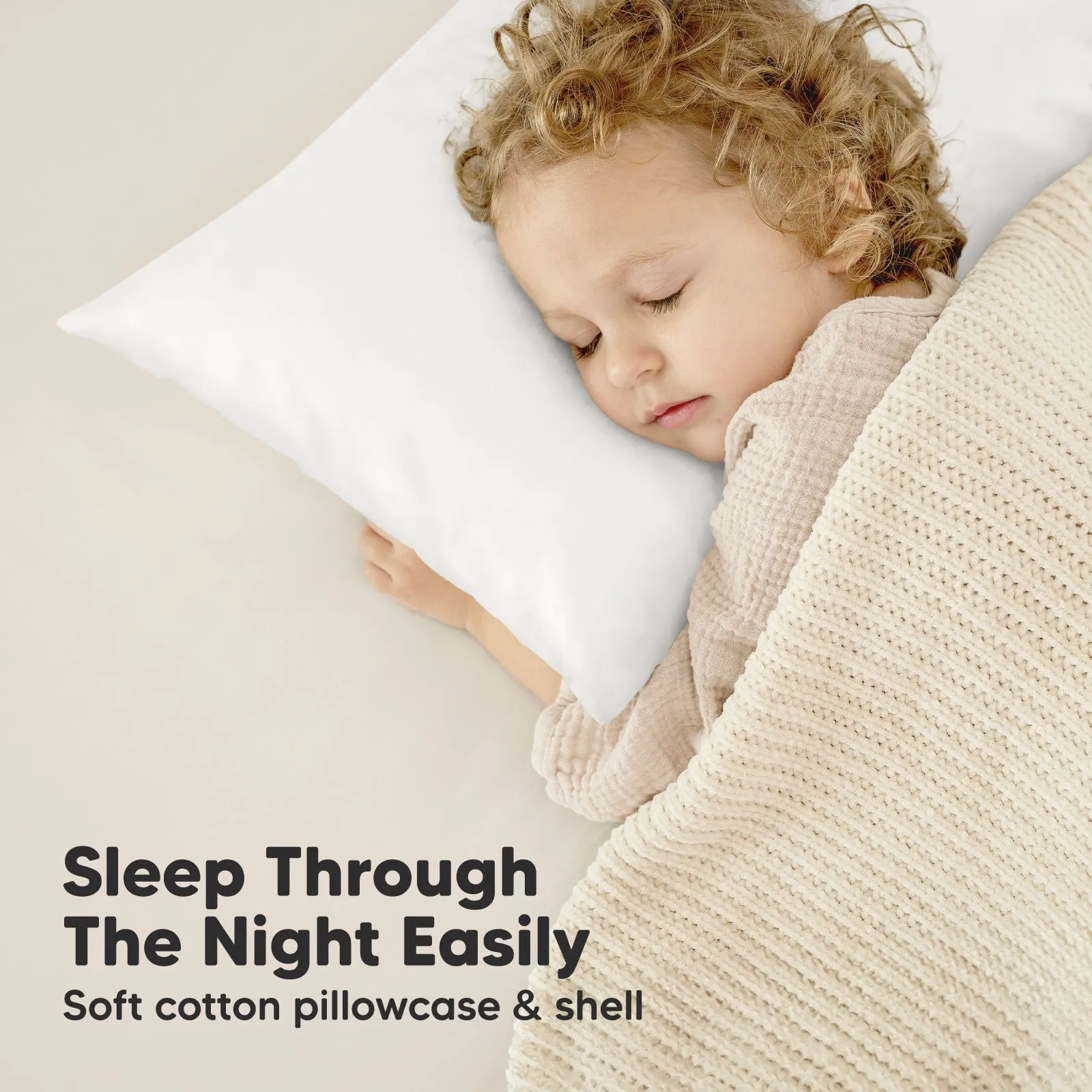 Jumbo Toddler Pillow with Pillowcase (Bumble Bear)