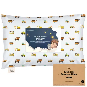 Jumbo Toddler Pillow with Pillowcase (Construction)