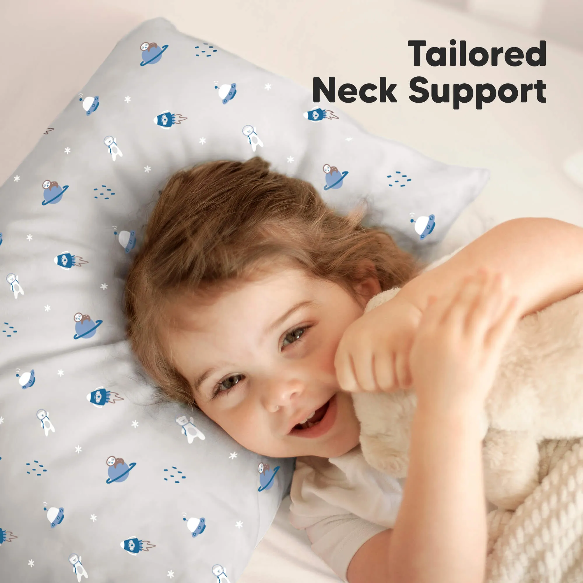 Jumbo Toddler Pillow with Pillowcase (Cosmo)
