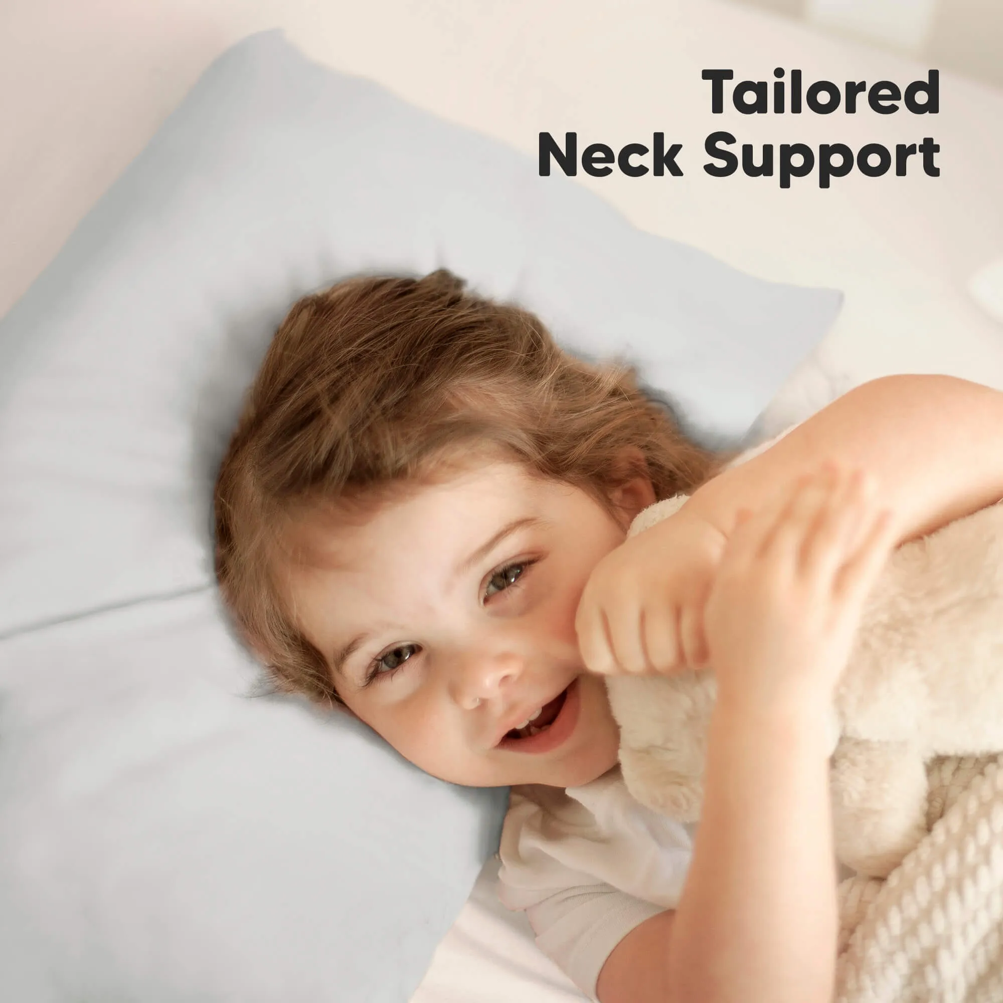 Jumbo Toddler Pillow with Pillowcase (French Gray)