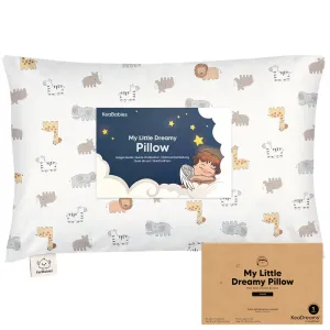 Jumbo Toddler Pillow with Pillowcase (Safari Echo)