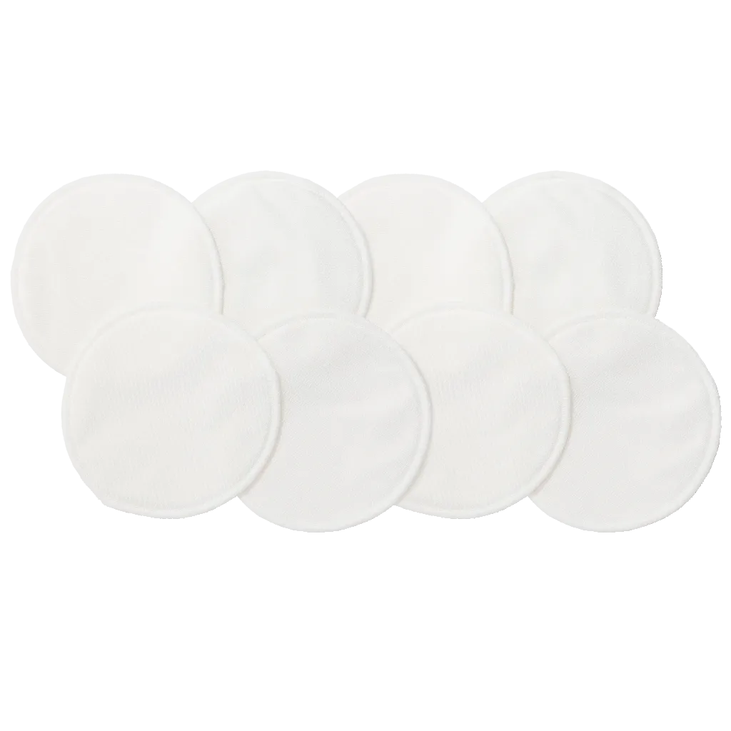 Lactivate Reusable Mixed White Nursing Pads - 8pk