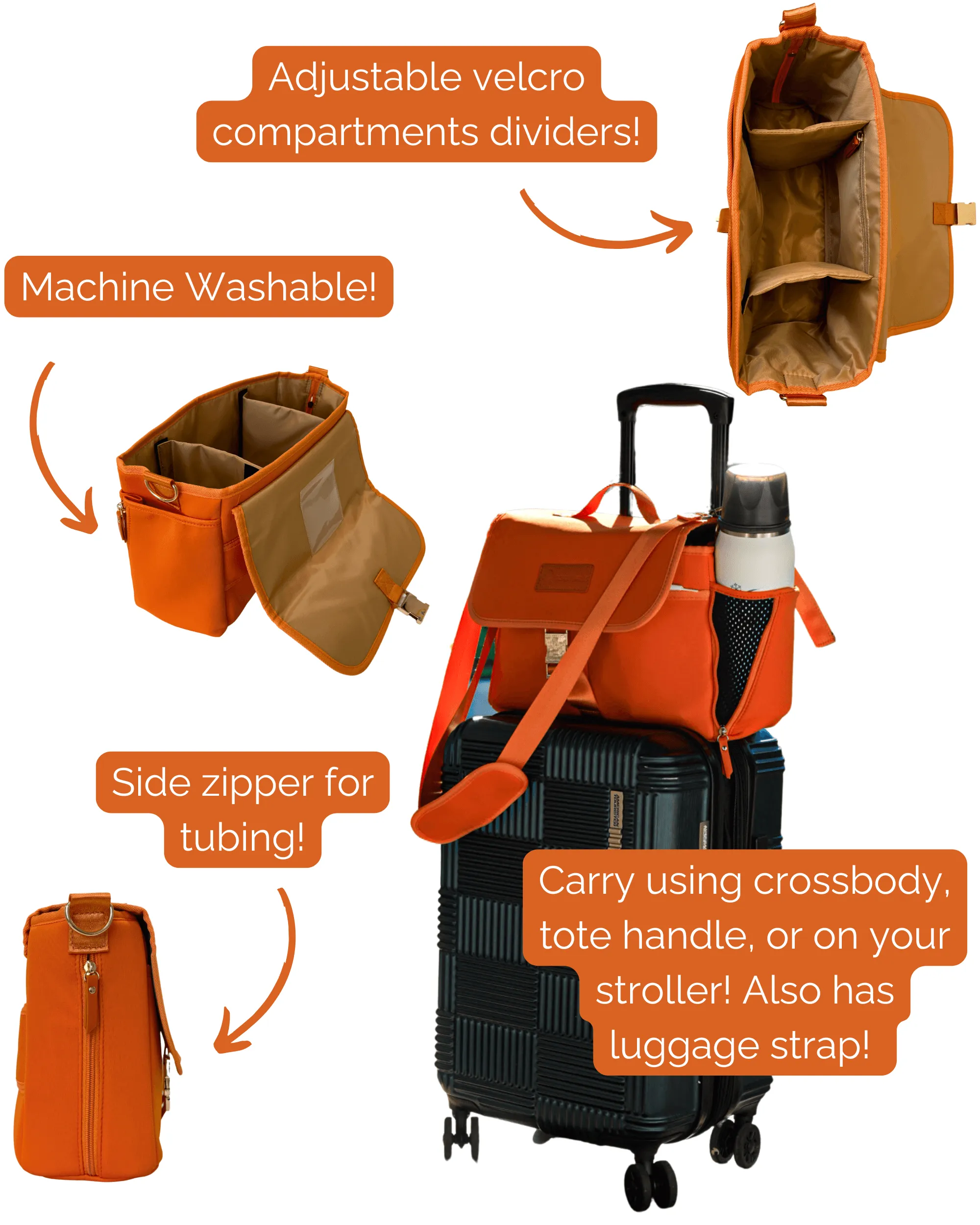 Maddy Caddy Breast Pump Crossbody