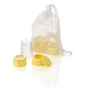 Medela Wide Base Bottle Collar & Lid Set