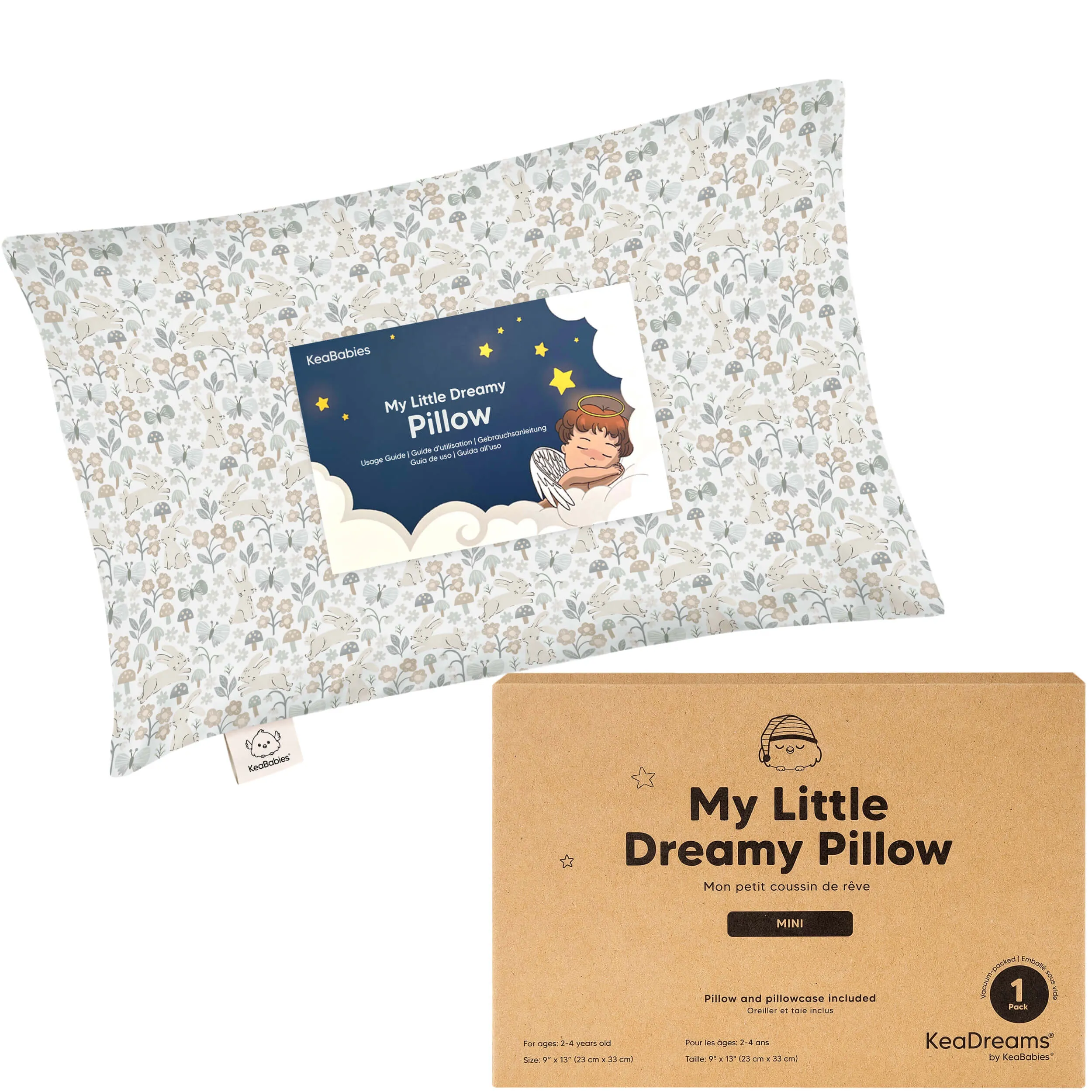 Mini Toddler Pillow With Pillowcase (Prairie)