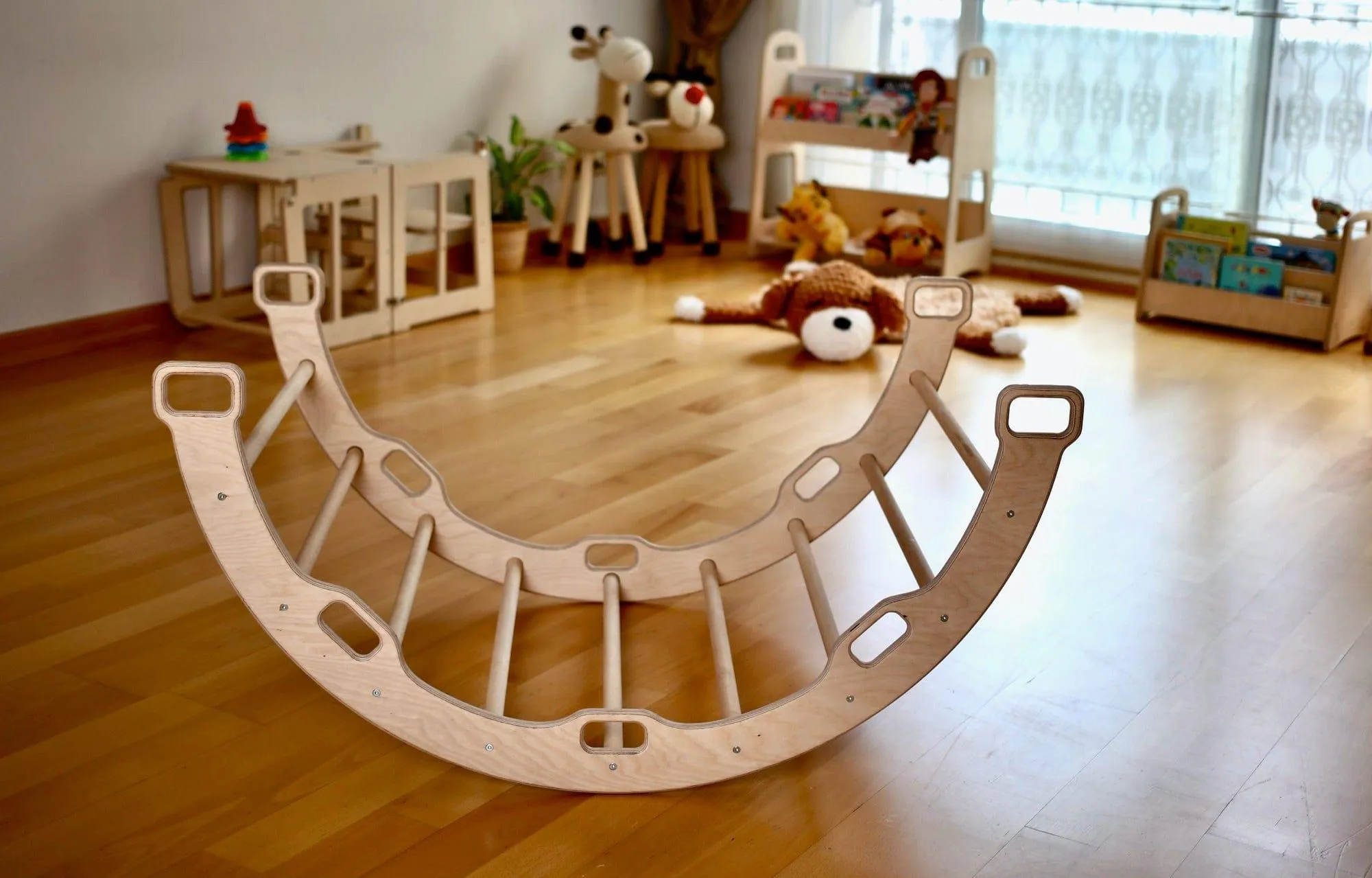 Montessori Arch With XL Forest Design Pillow