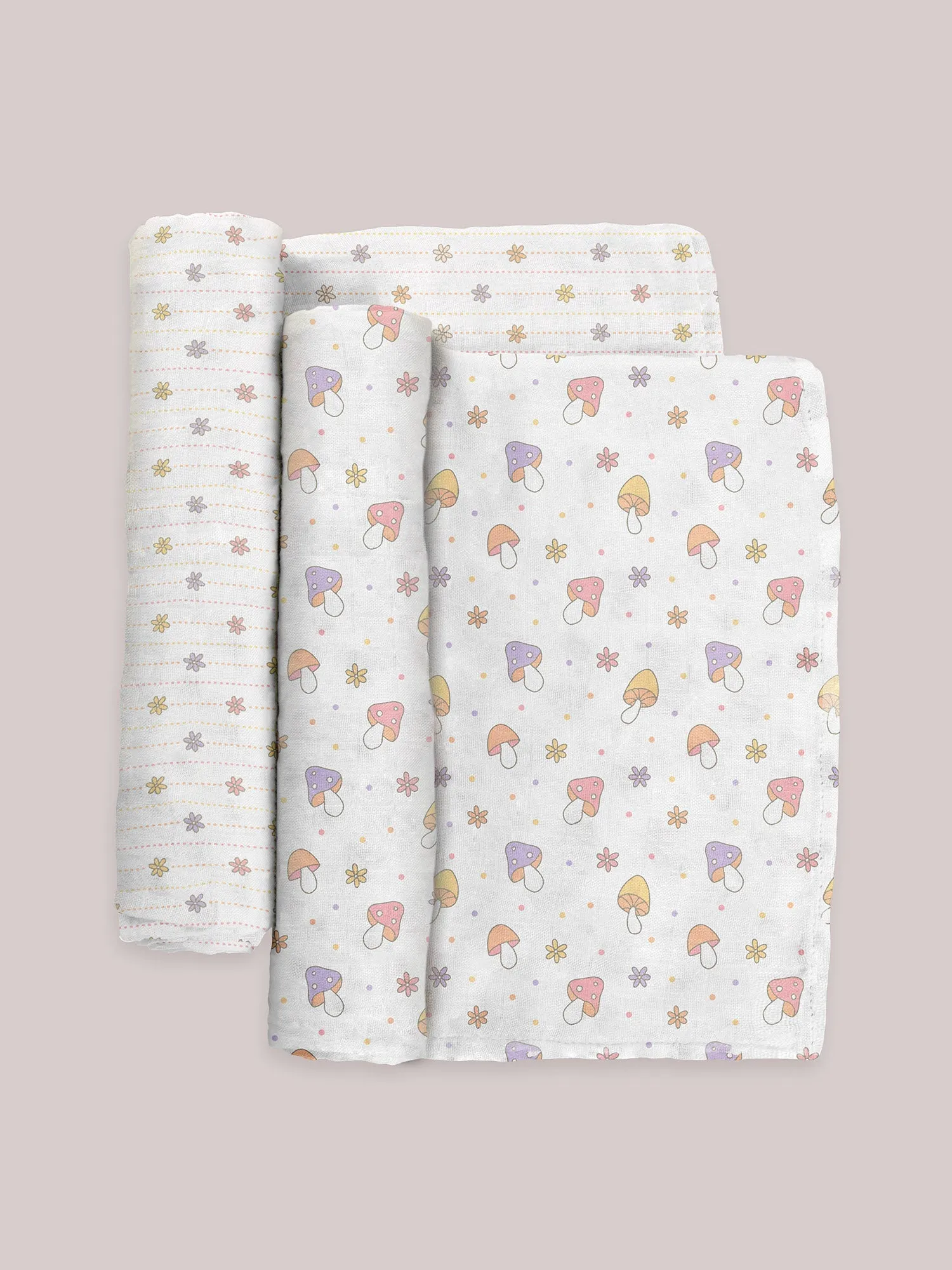 Mushy Love | 2-Pack Square Swaddle Blanket Set
