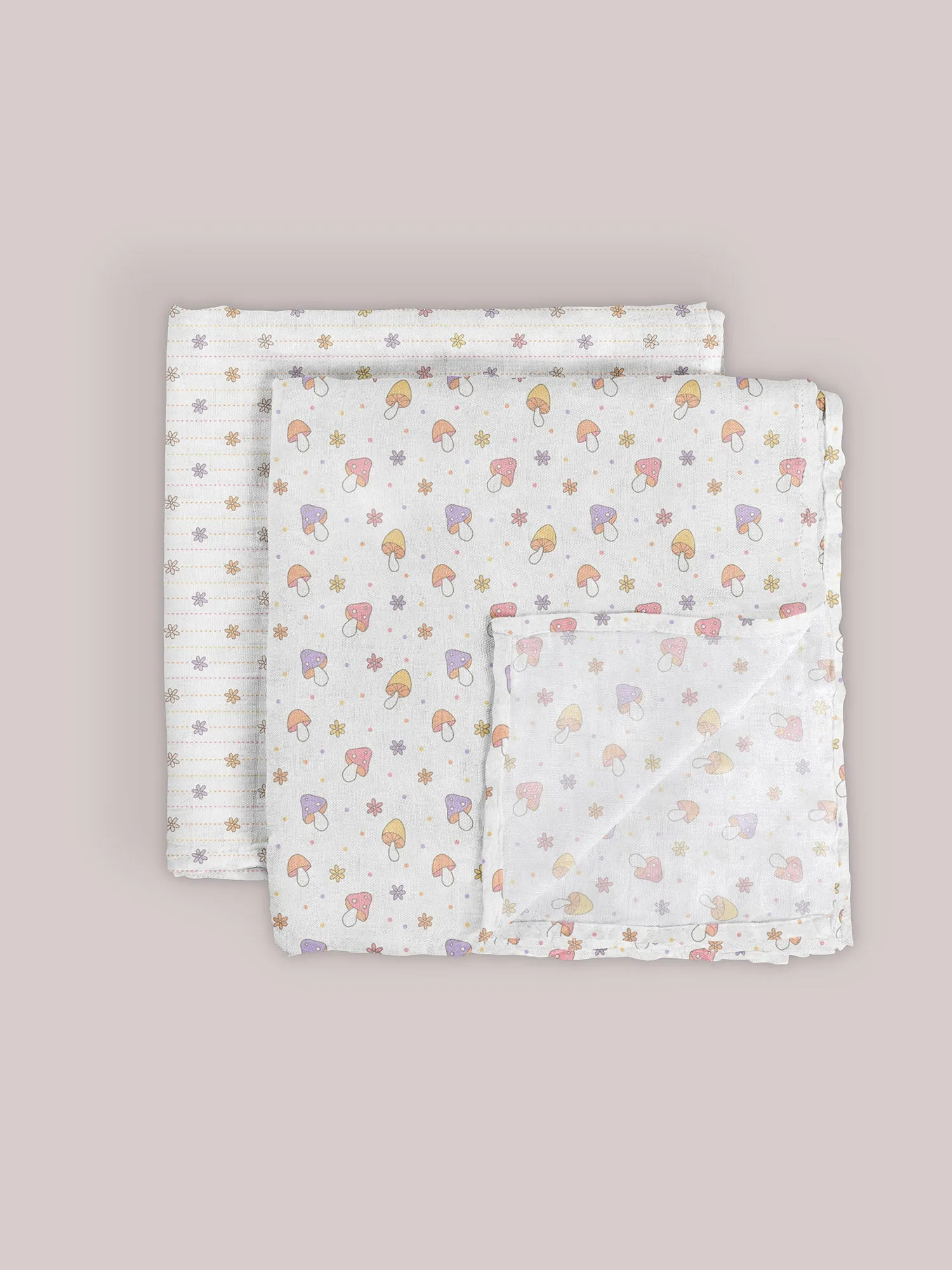 Mushy Love | 2-Pack Square Swaddle Blanket Set