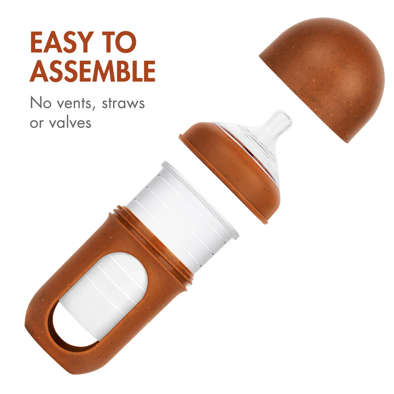 NURSH Silicone Pouch Bottle - 8oz - 3pk