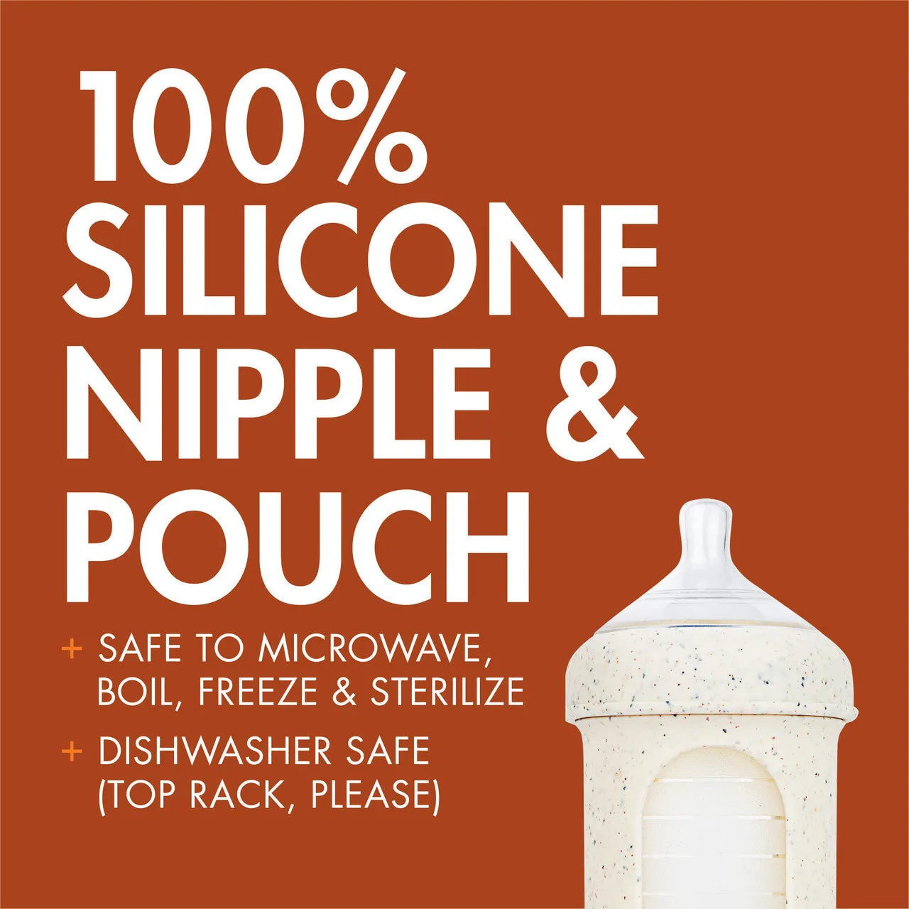 NURSH Silicone Pouch Bottle - 8oz - 3pk