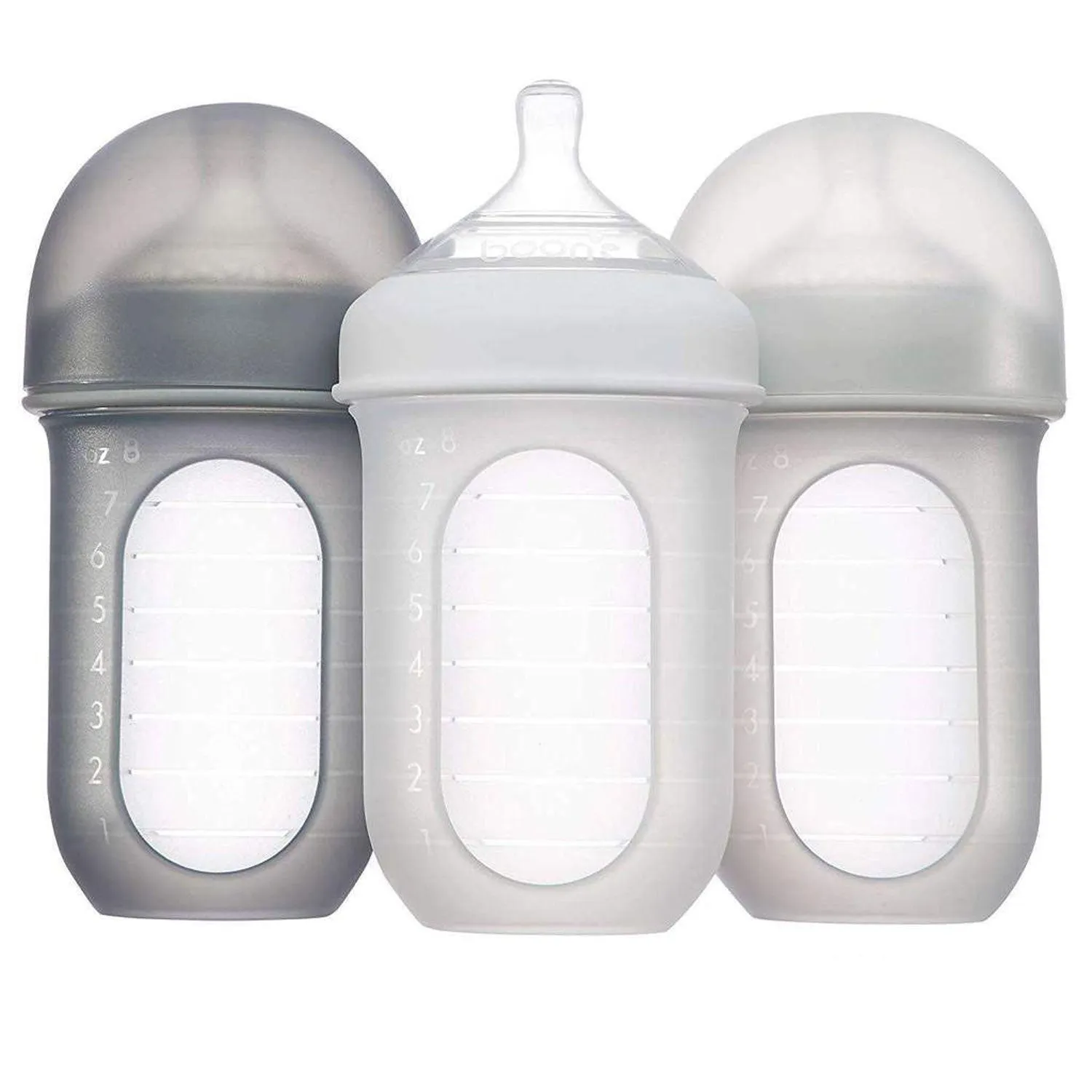 NURSH Silicone Pouch Bottle - 8oz - 3pk