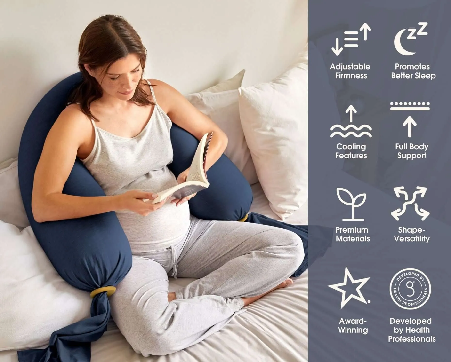 Nursing & Pregnancy Pillow | Midnight Blue