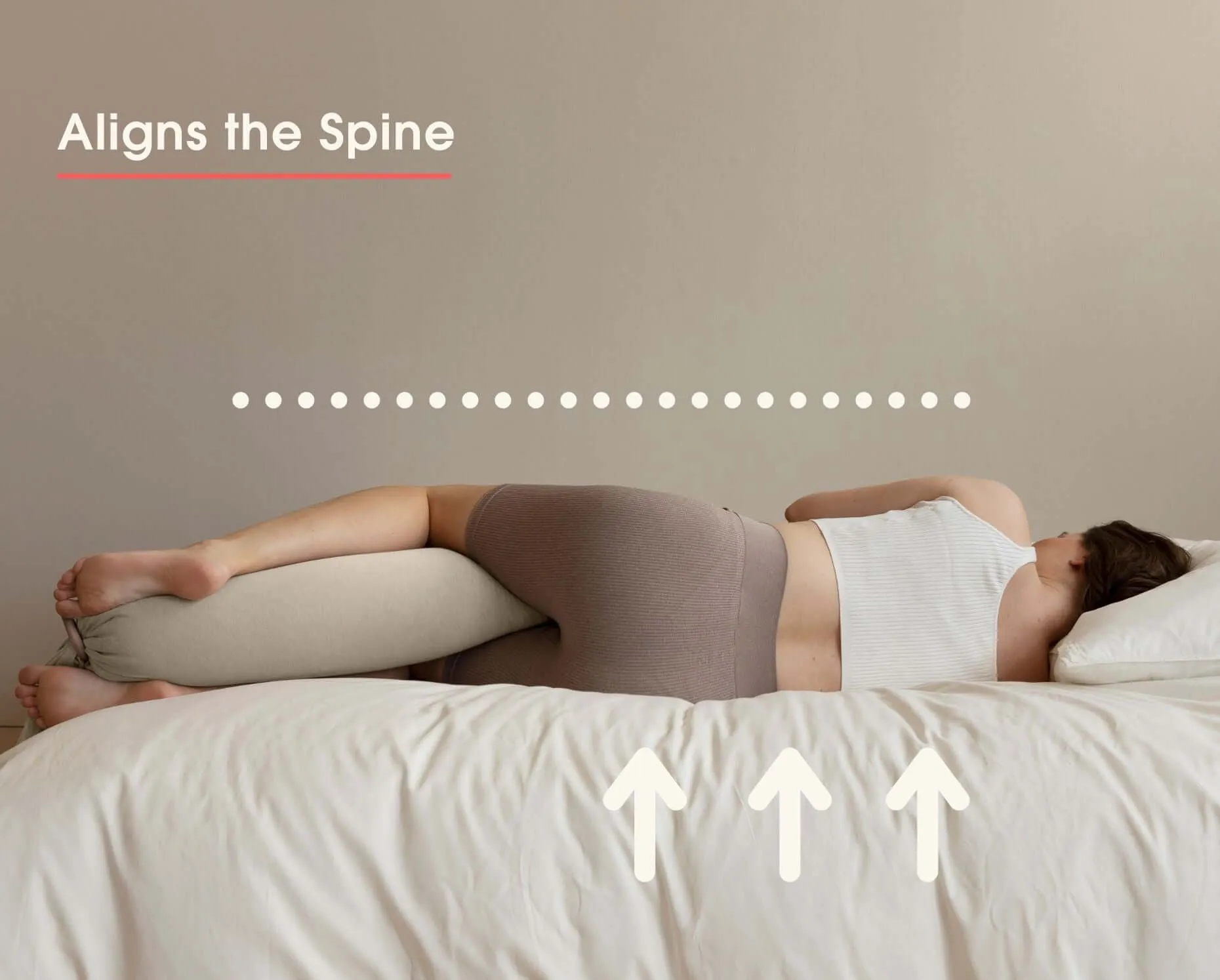 Nursing & Pregnancy Pillow | Seashell Beige