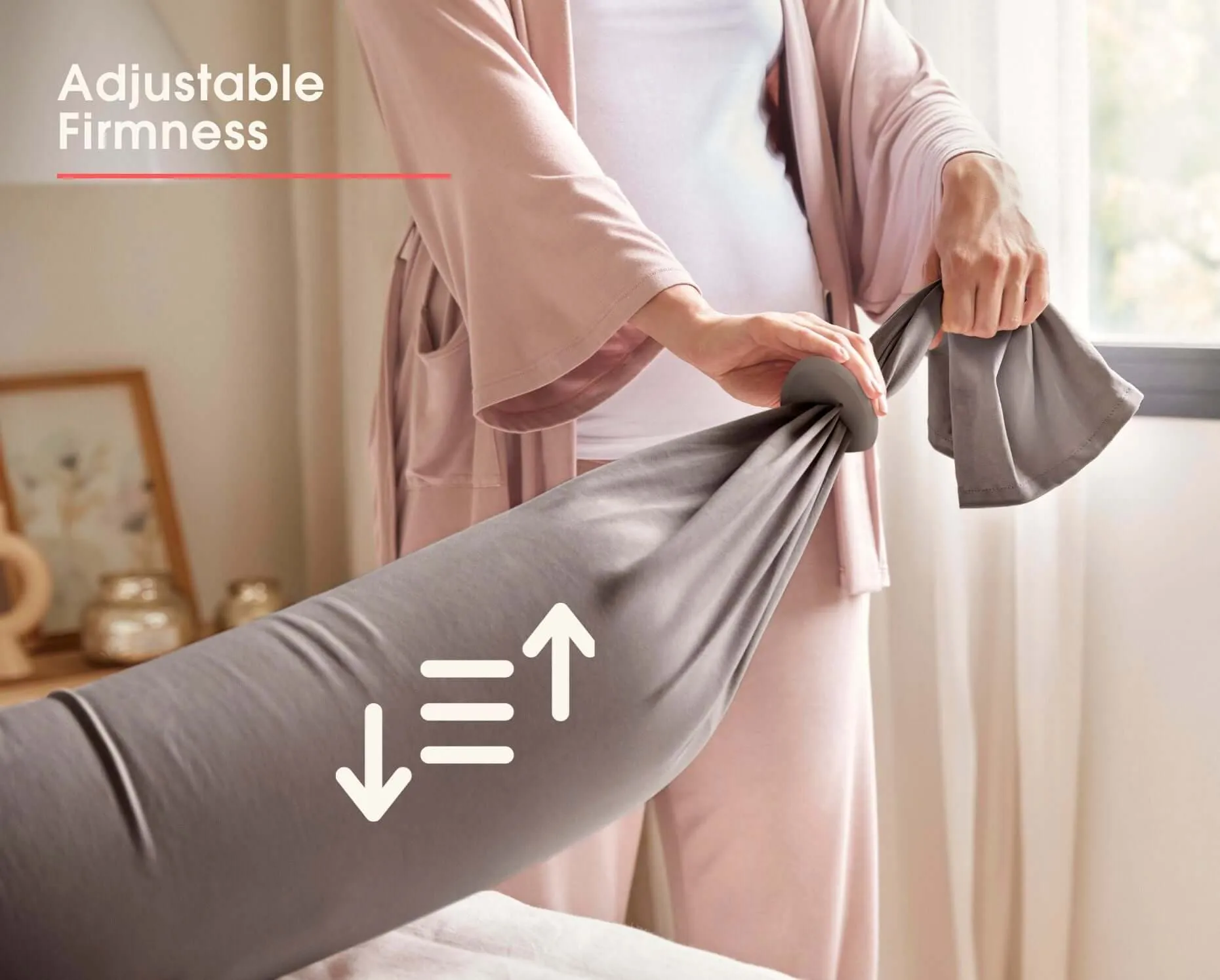 Nursing & Pregnancy Pillow | Stone