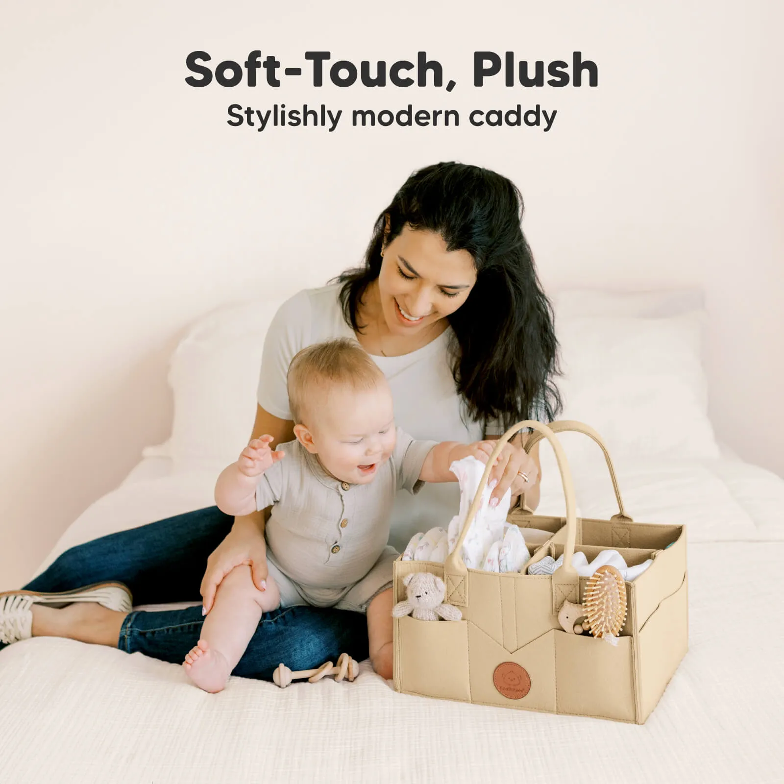 Original 2.0 Diaper Caddy (Light Mocha)